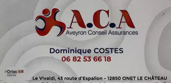 CARTE DE VISITE ACA CONSEIL - DOMINIQUE COSTES